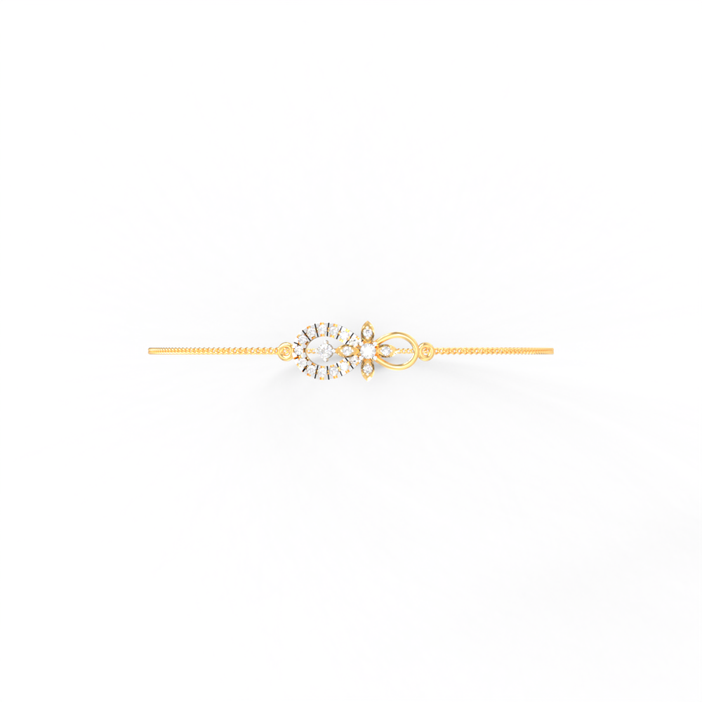 Bloom Loop Diamond Chain Bracelet