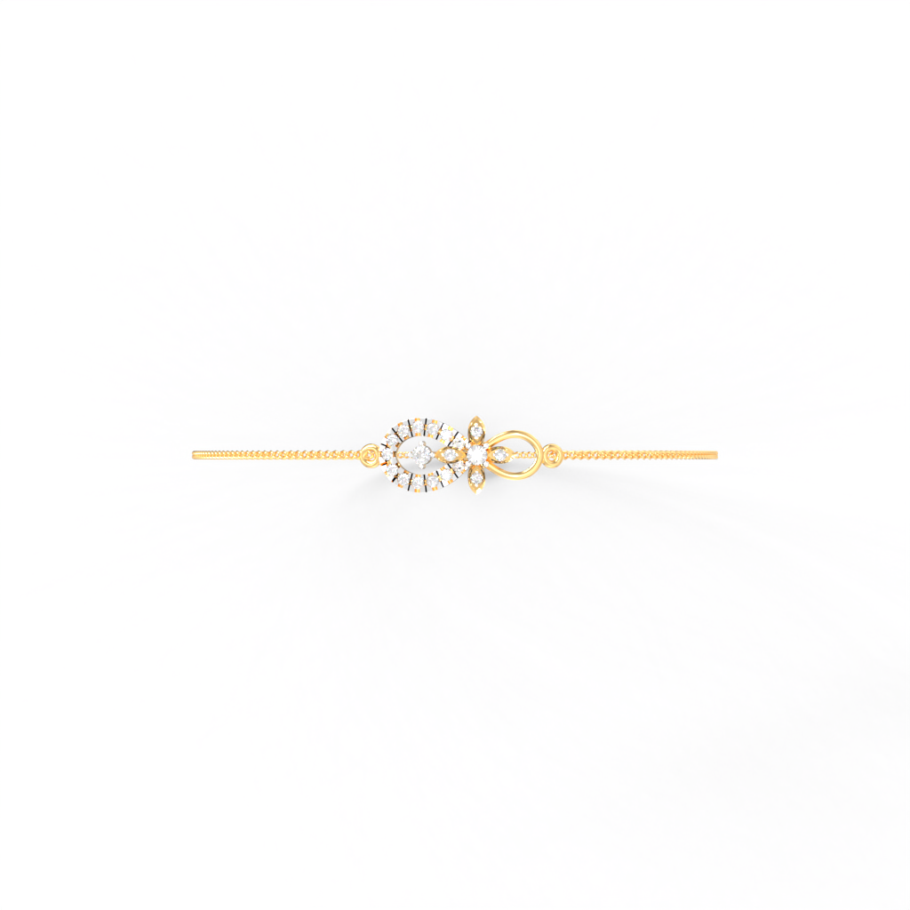 Bloom Loop Diamond Chain Bracelet