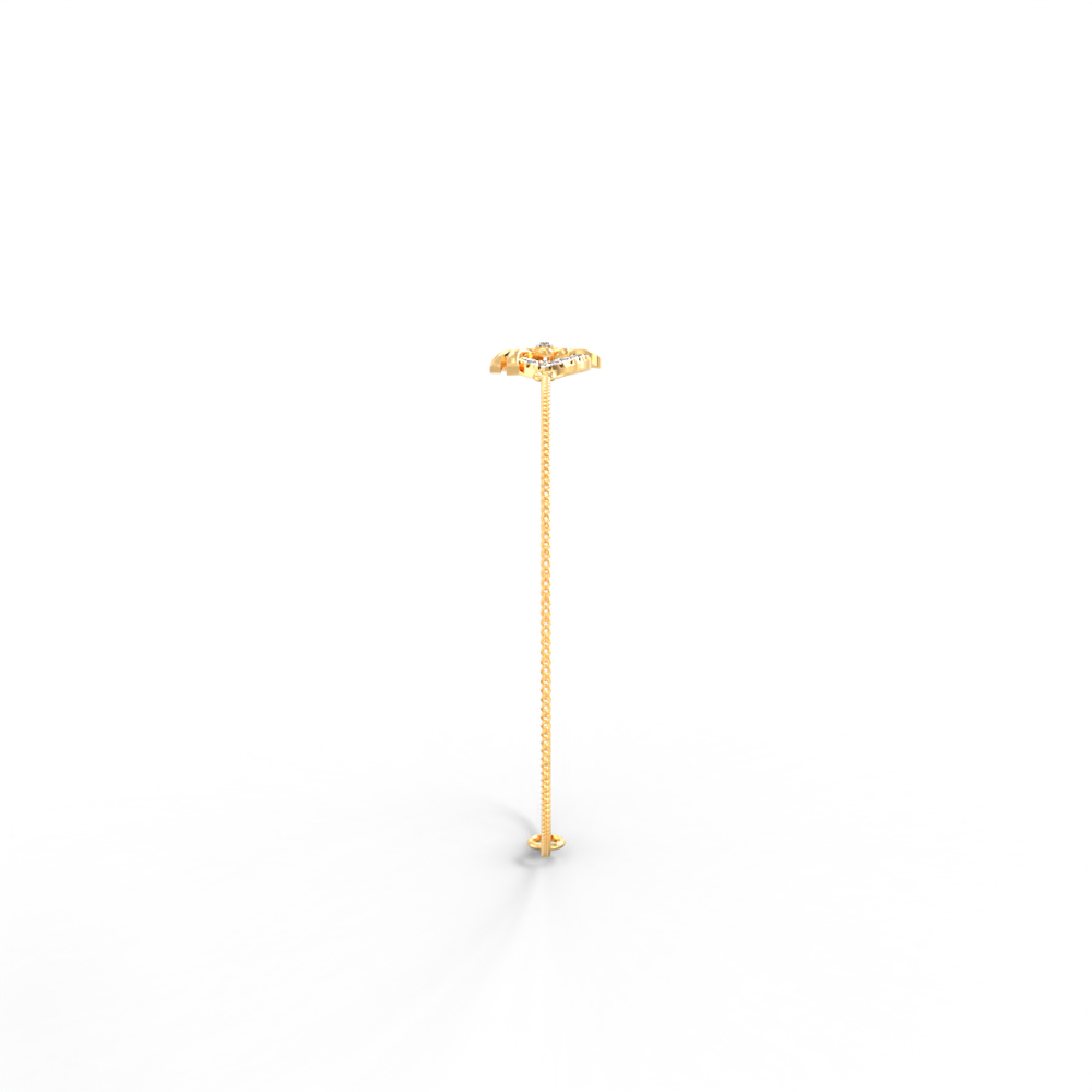 Hanging Bud Diamond Chain Bracelet
