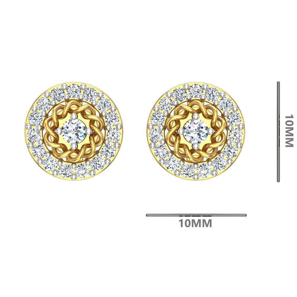 Eternal Rosette Diamond Studs