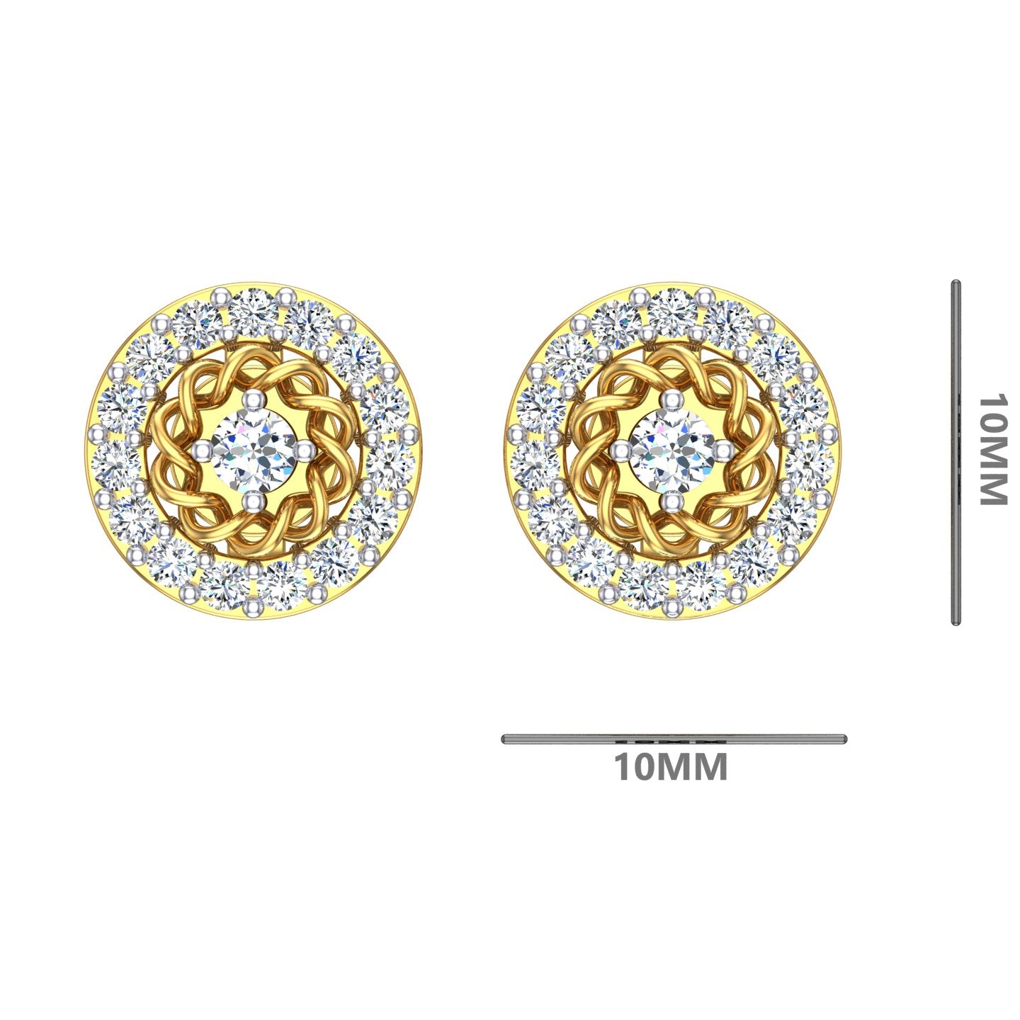 Eternal Rosette Diamond Studs
