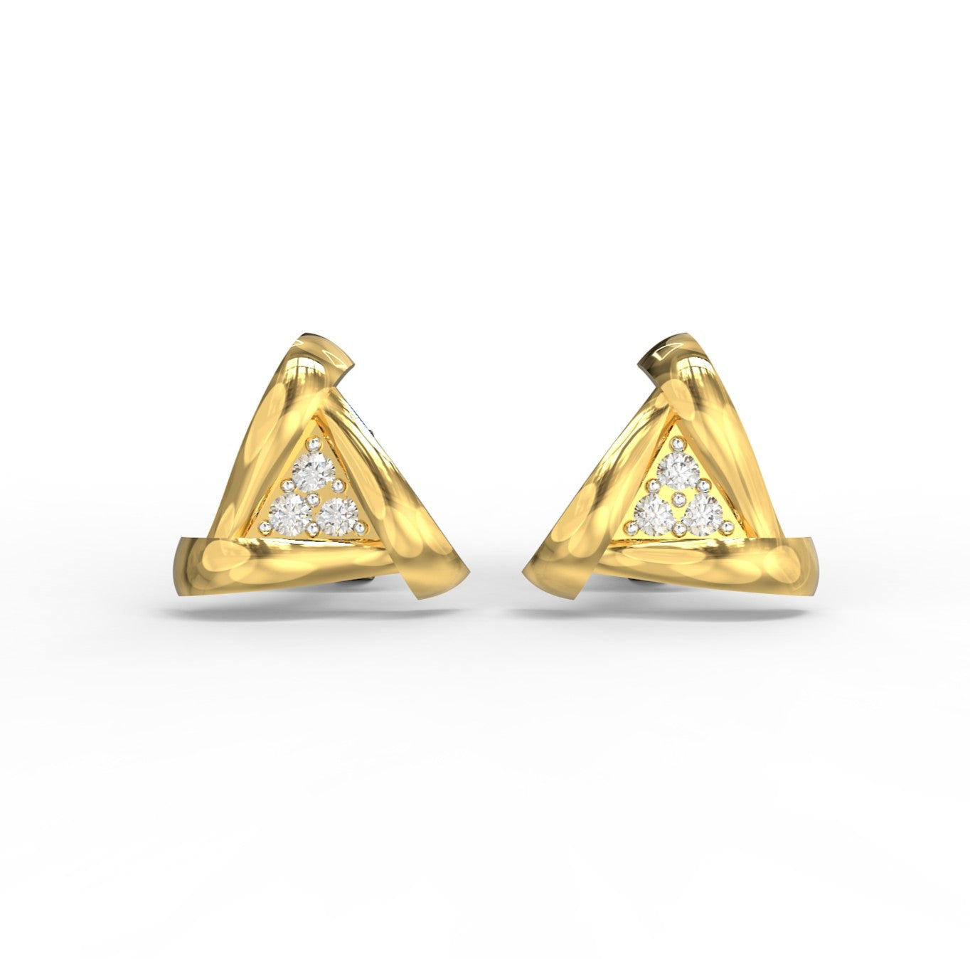 Trinity Aura Diamond Studs