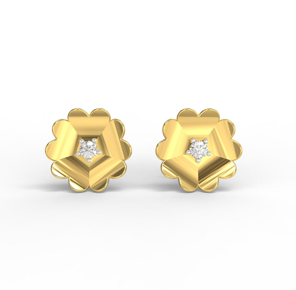 Fortuna Blossom Diamond Studs