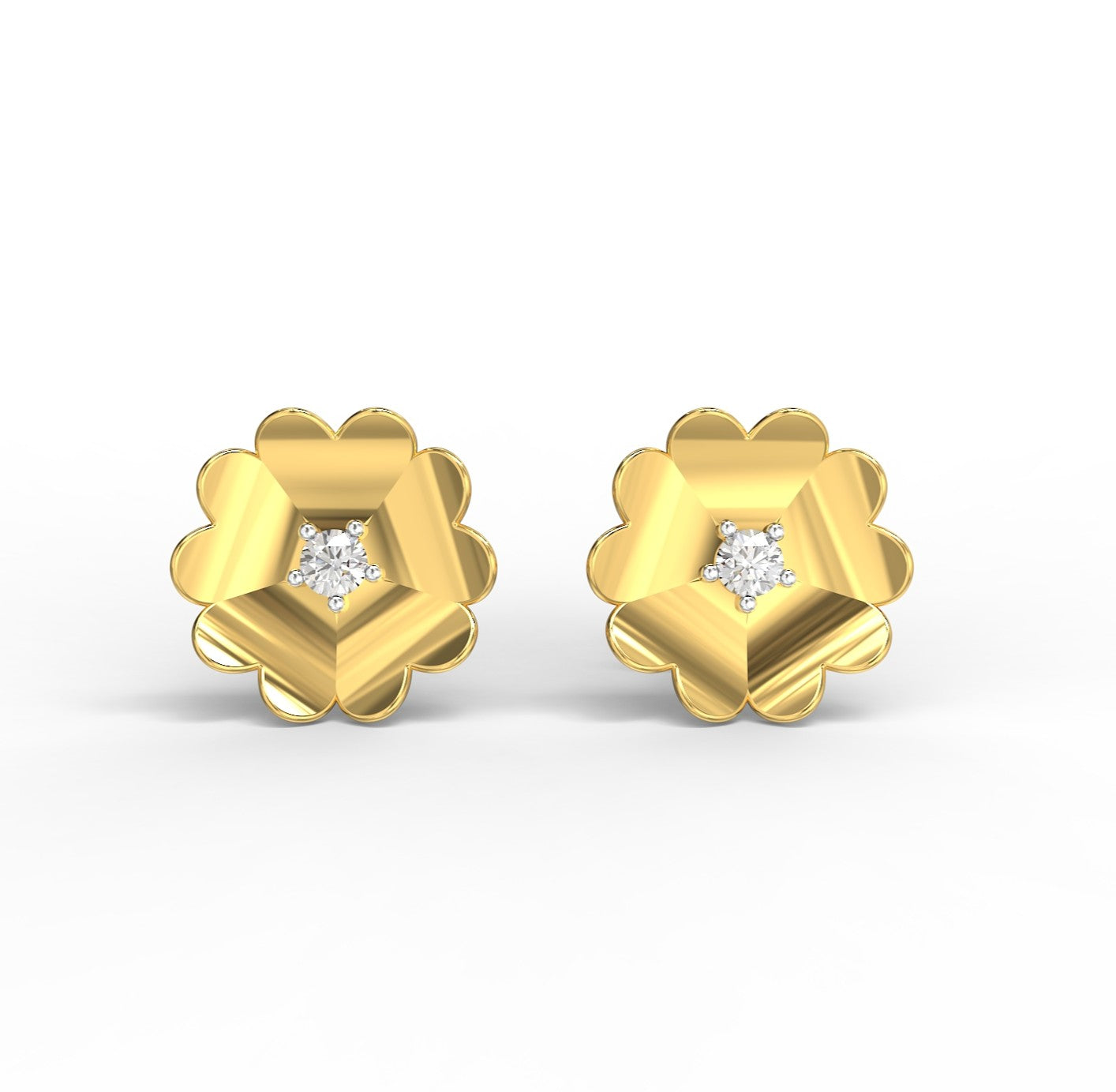 Fortuna Blossom Diamond Studs