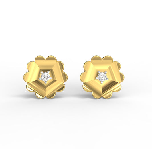 Fortuna Blossom Diamond Studs