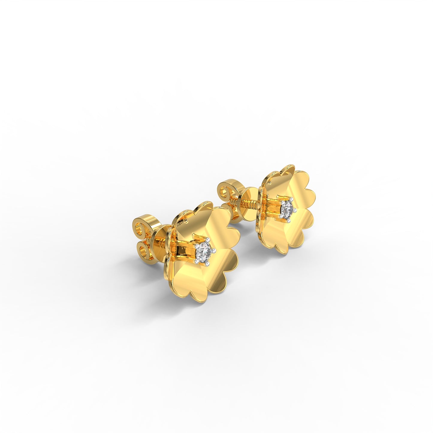 Fortuna Blossom Diamond Studs