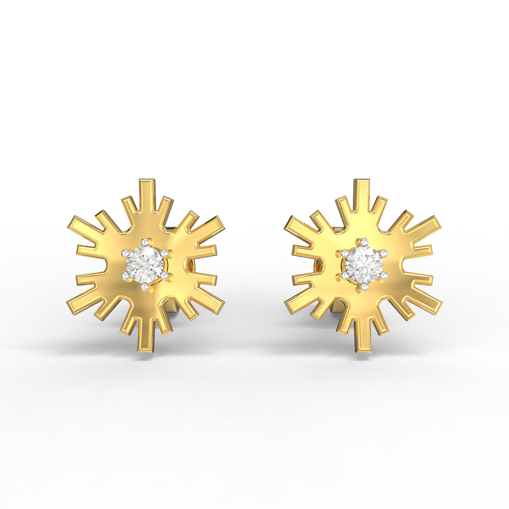 Solar Crest Diamond Studs