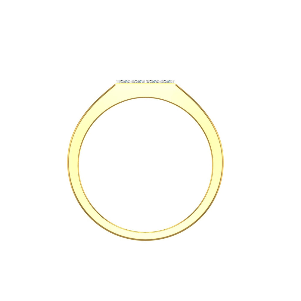 Celestial Grid Diamond Ring
