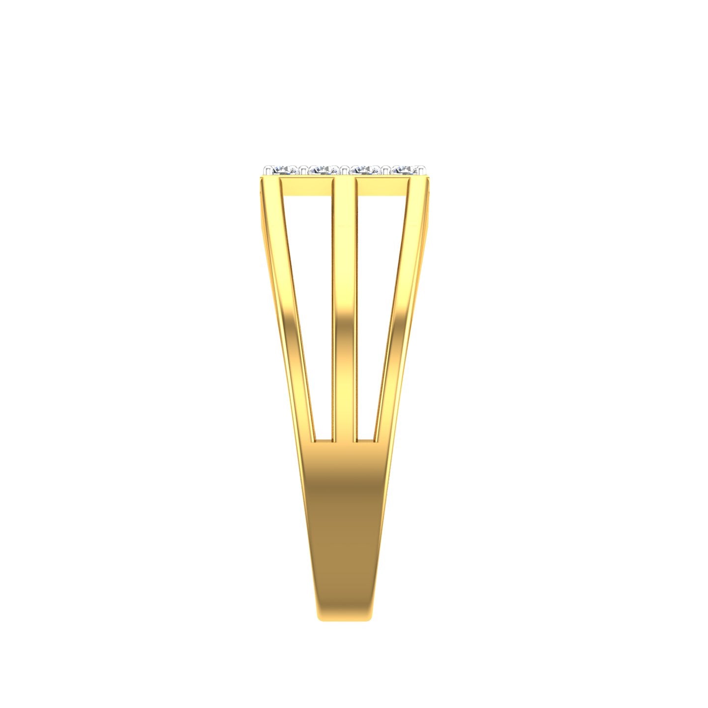 Celestial Grid Diamond Ring