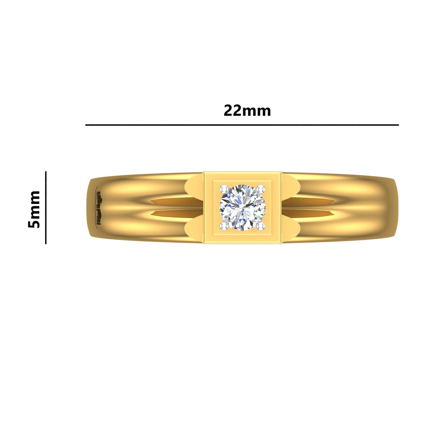 Monarch Solitaire Ring