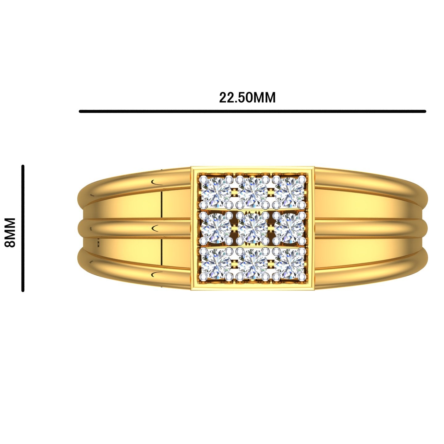 Royal Matrix Diamond Ring