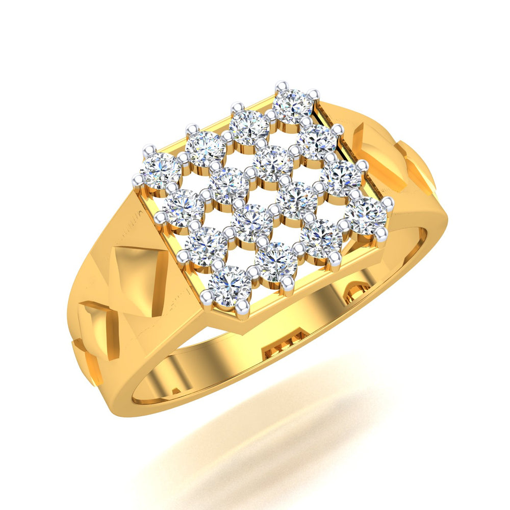 Crown Lattice Diamond Ring