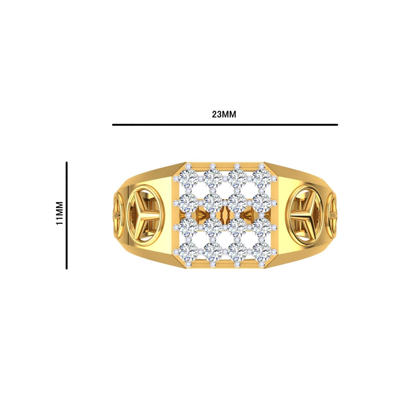 Trinity Crest Diamond Ring
