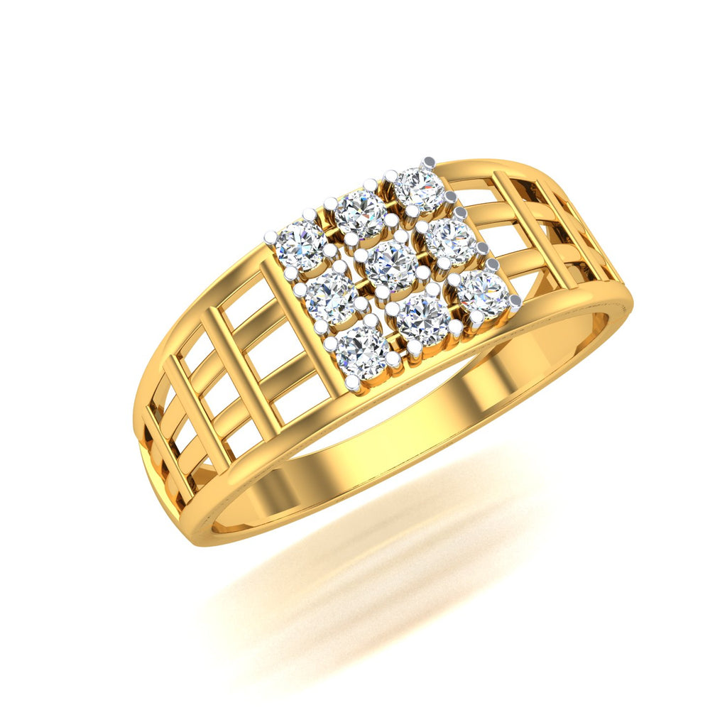 Regal Lattice Diamond Ring