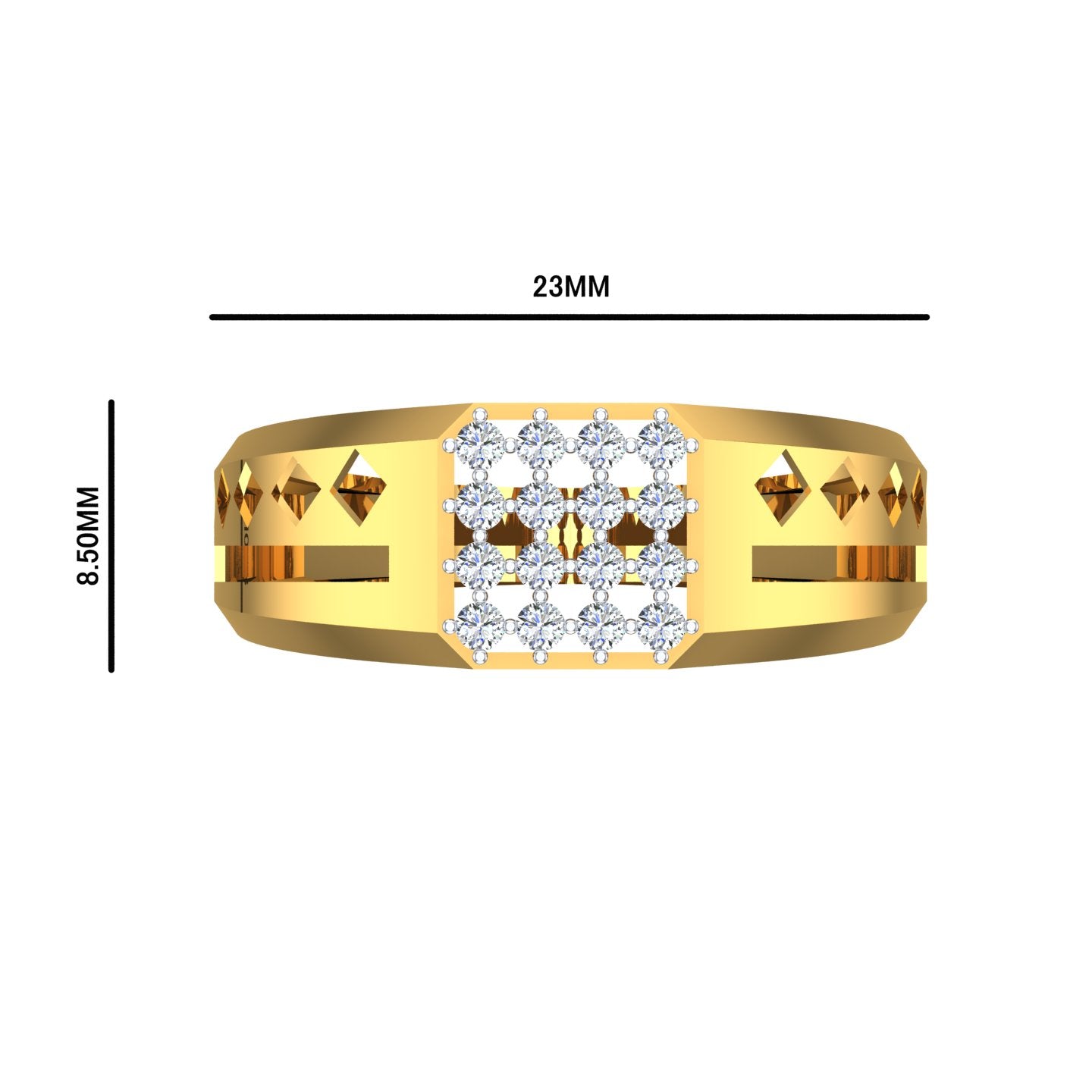 Monarch Prism Diamond Ring