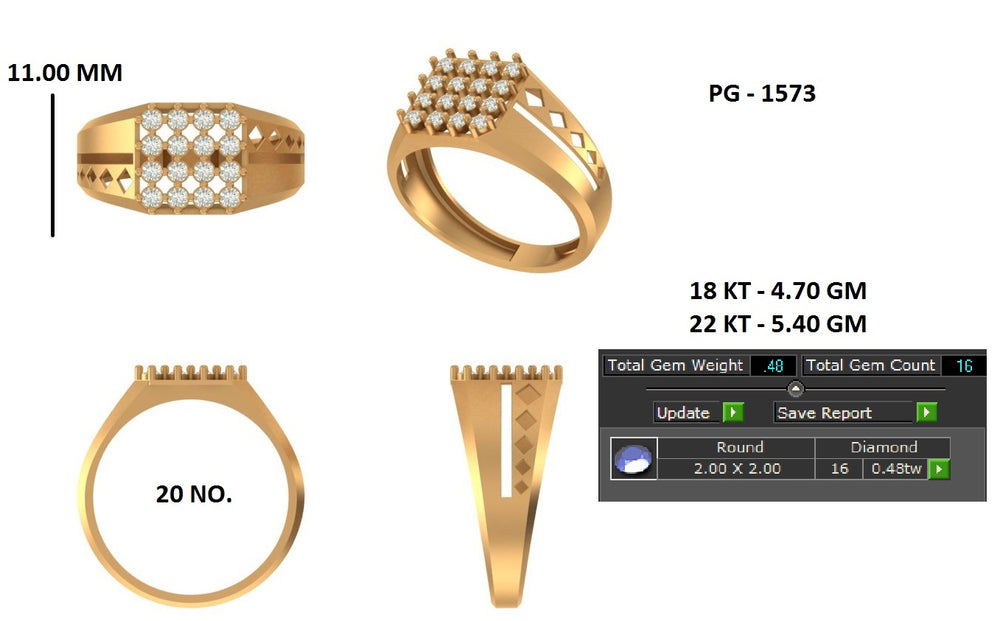 Monarch Prism Diamond Ring