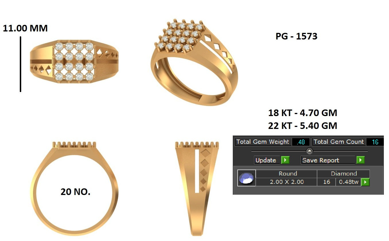 Monarch Prism Diamond Ring