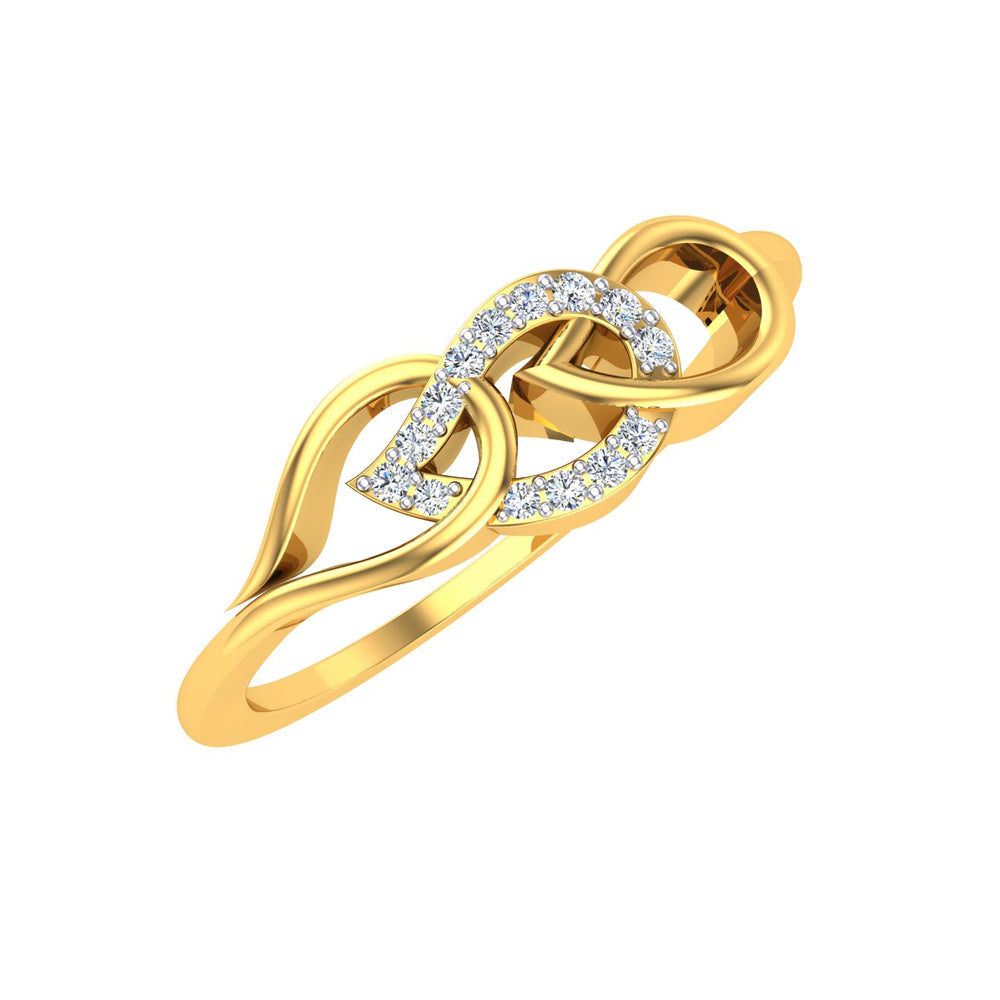 Eternal Leaf Twist Ring