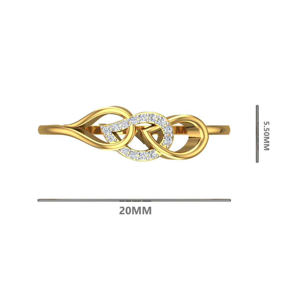 Eternal Leaf Twist Ring