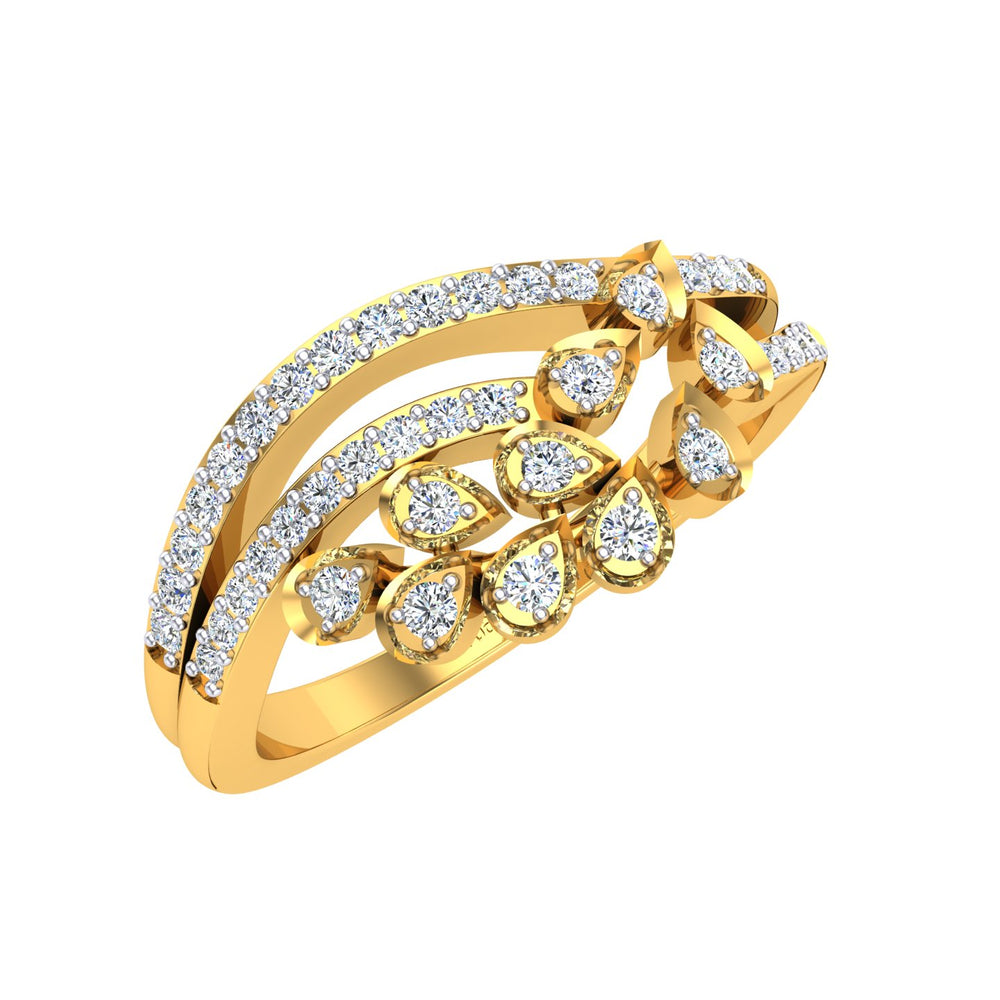 Royal Peacock Plume Ring