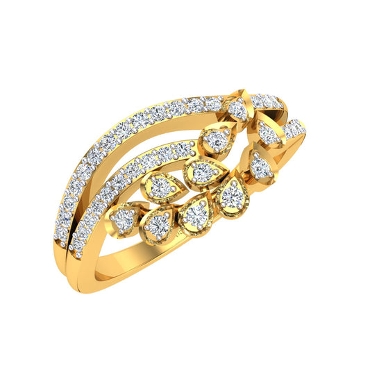 Royal Peacock Plume Ring