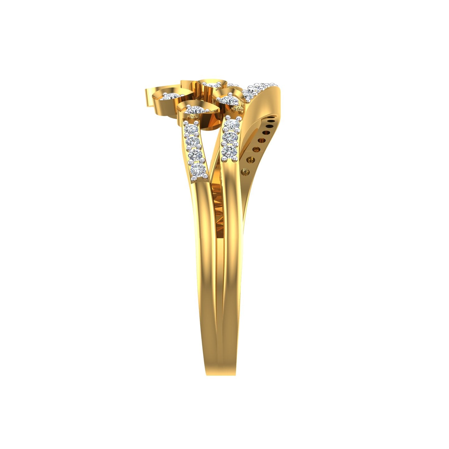 Royal Peacock Plume Ring