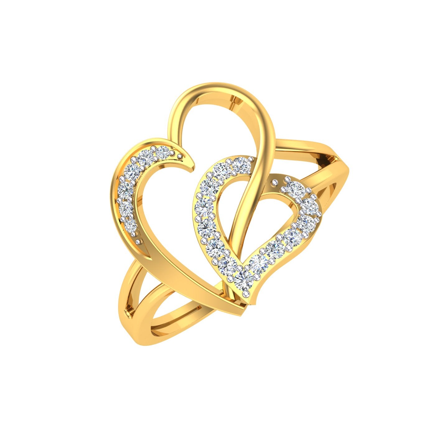 Infinity Hearts Diamond Ring
