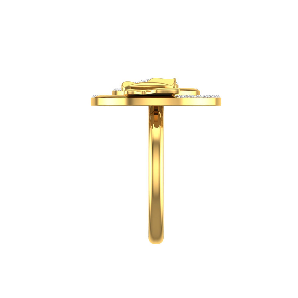 Butterfly Orbit Diamond Ring