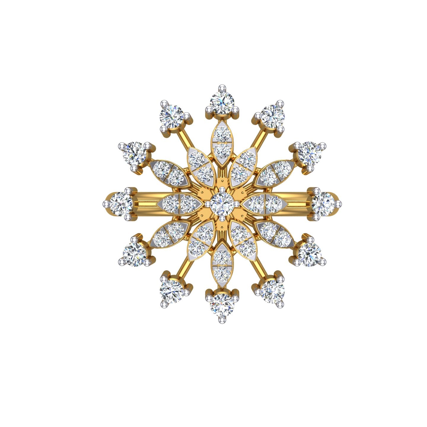 Celestial Snowflake Diamond Ring