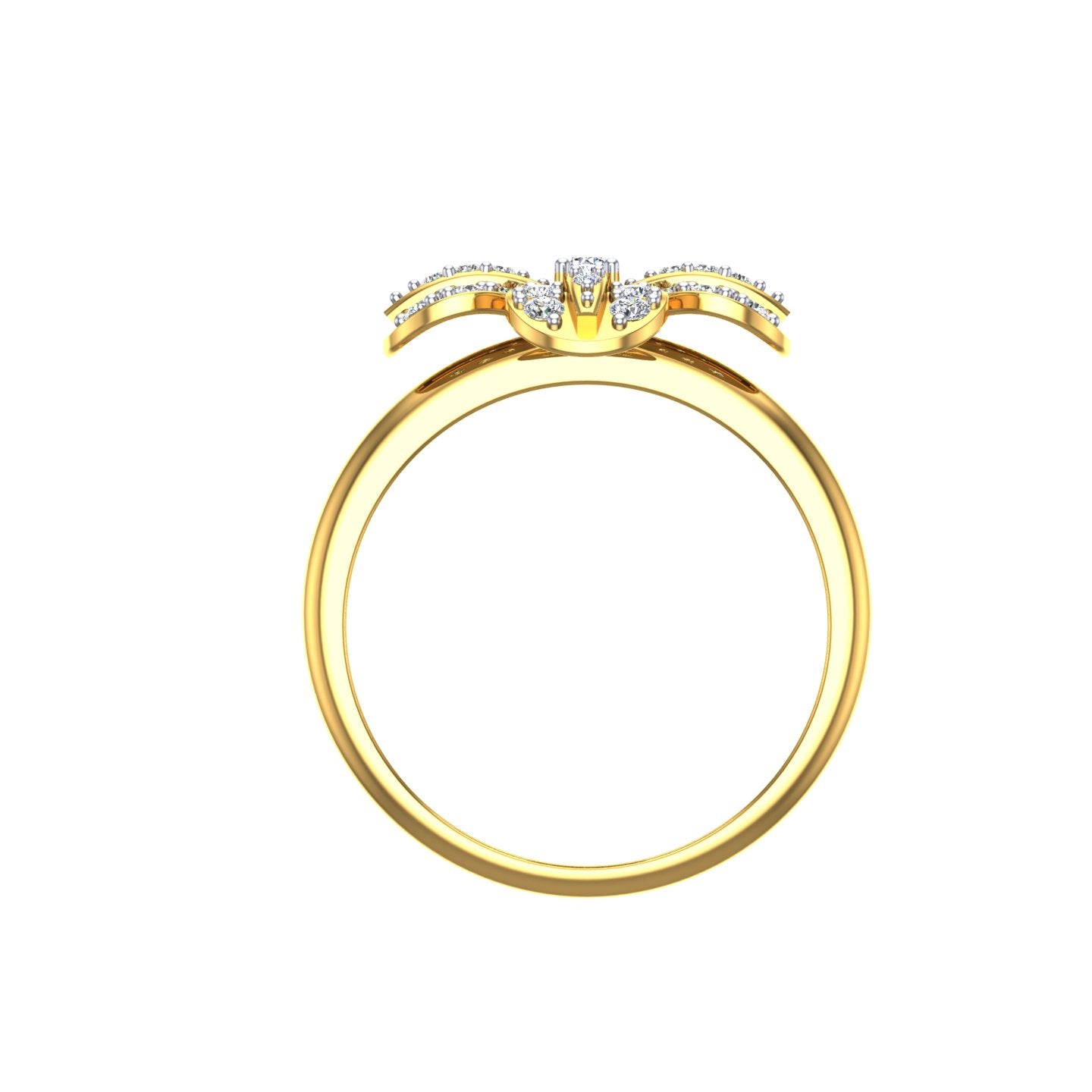 Regal Clover Diamond Ring