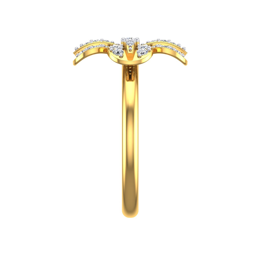 Regal Clover Diamond Ring