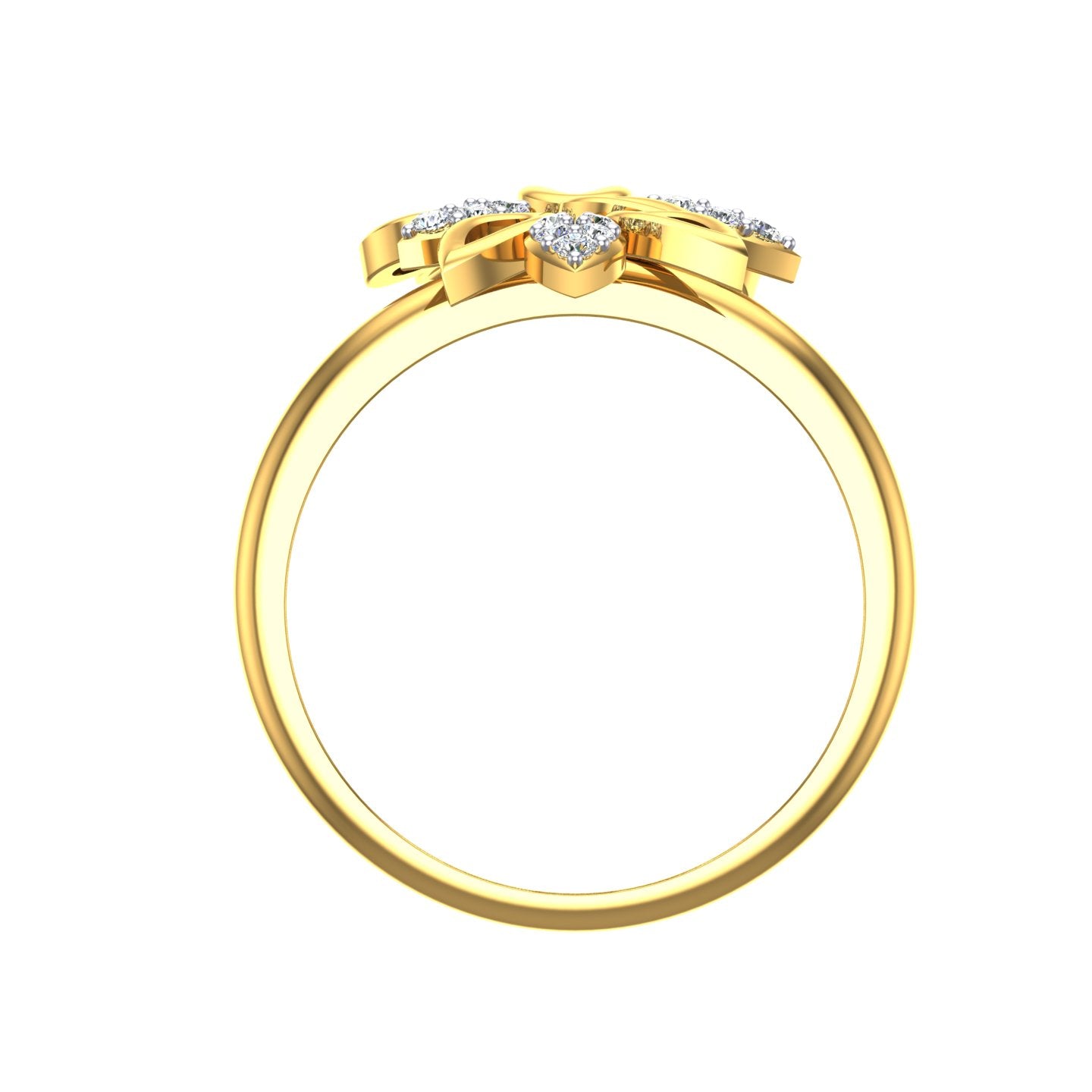 Golden Vine Diamond Ring