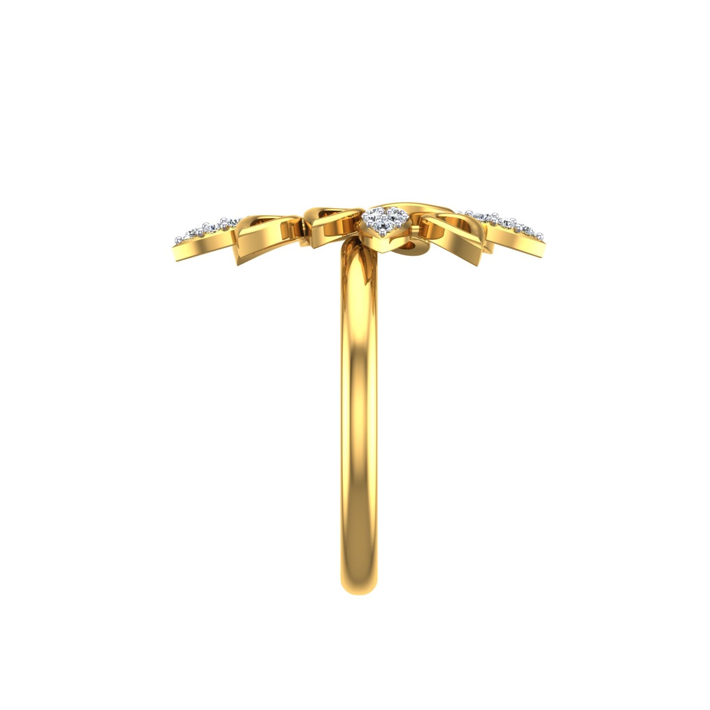 Golden Vine Diamond Ring