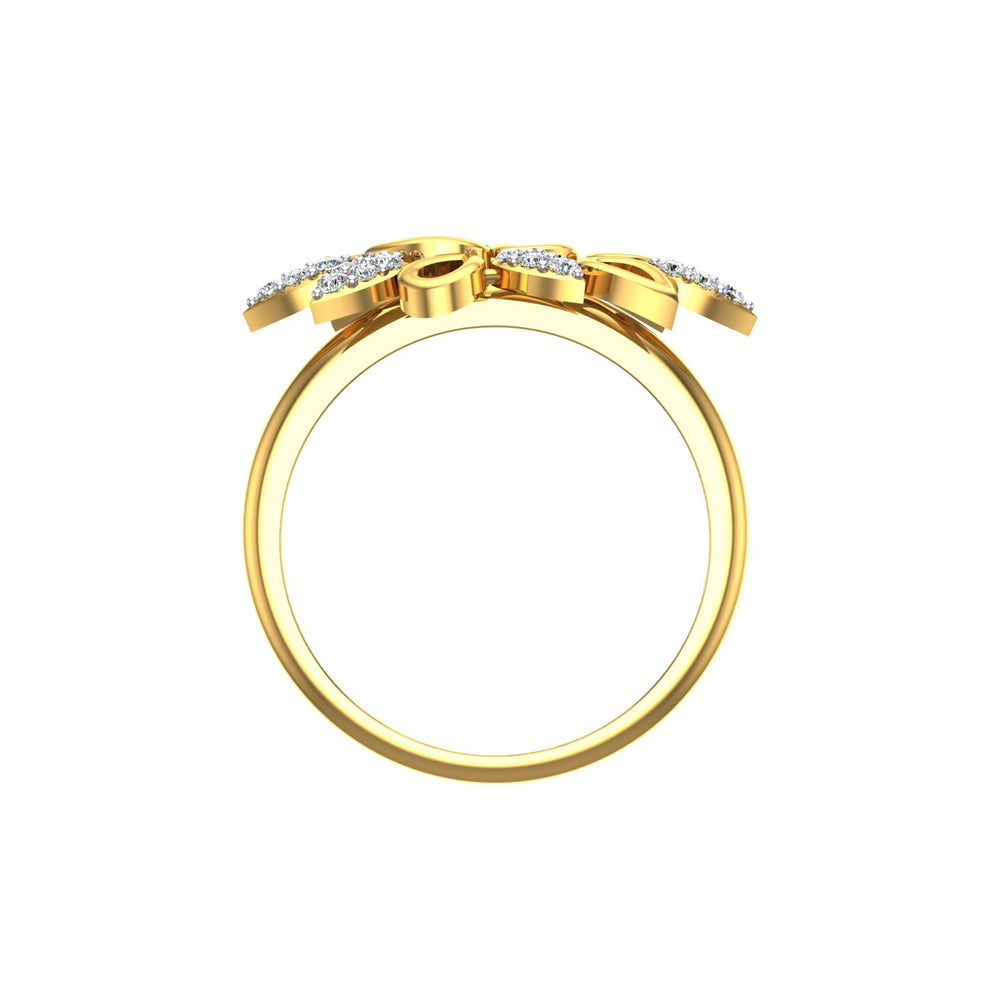 Diamond Vine Blossom Ring