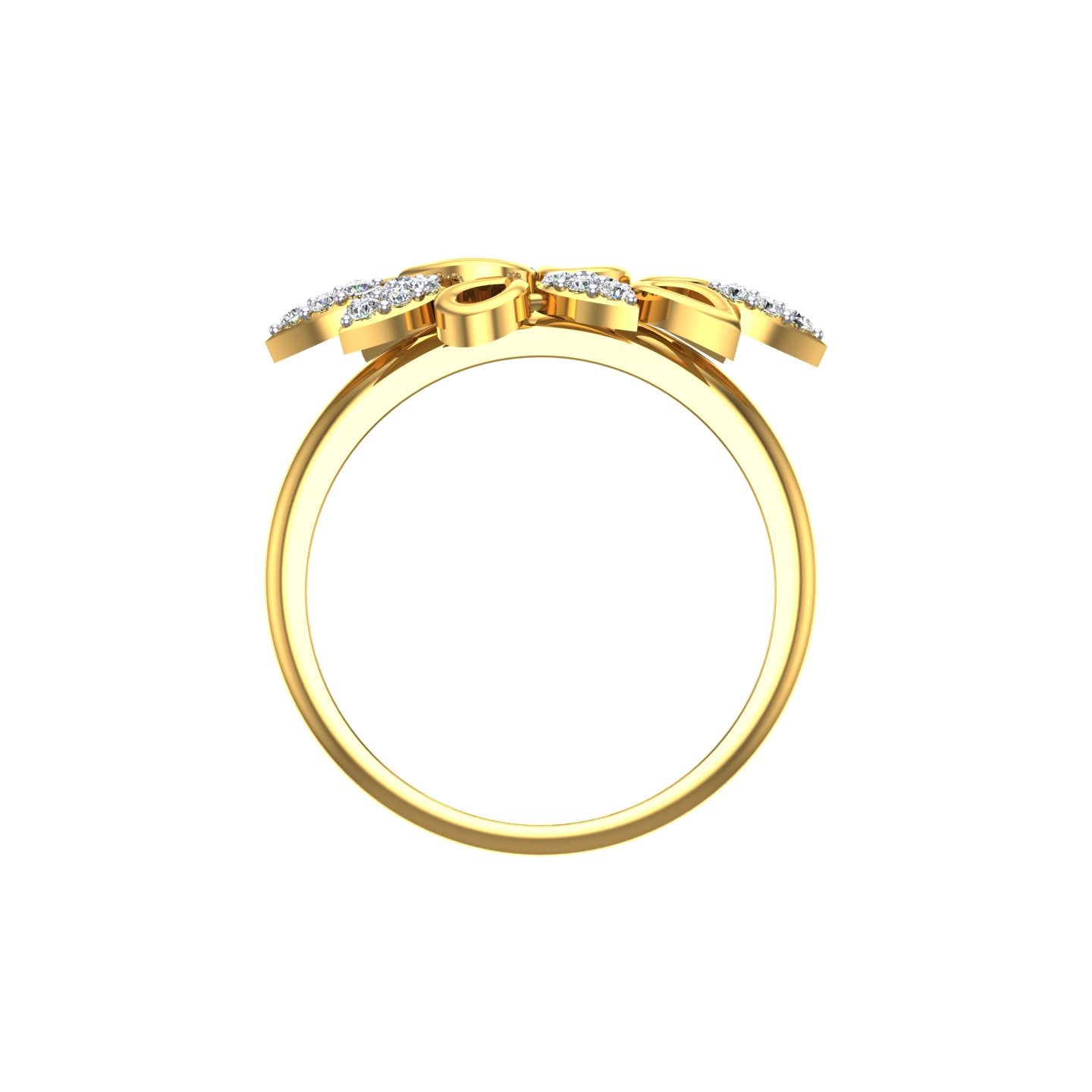 Diamond Vine Blossom Ring