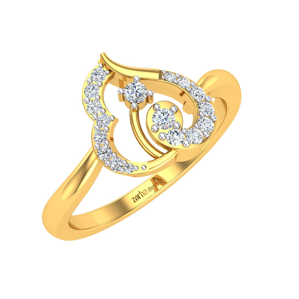 Royal Paisley Diamond Ring