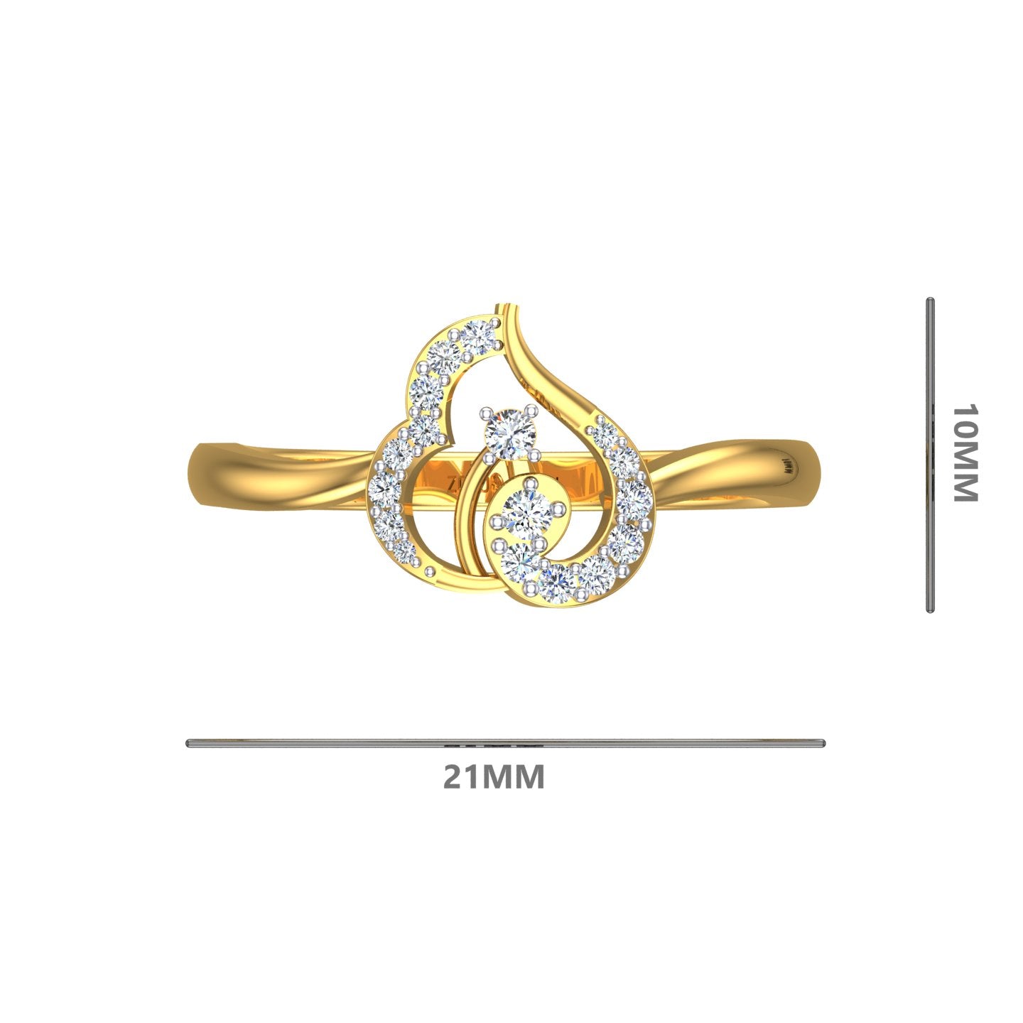Royal Paisley Diamond Ring
