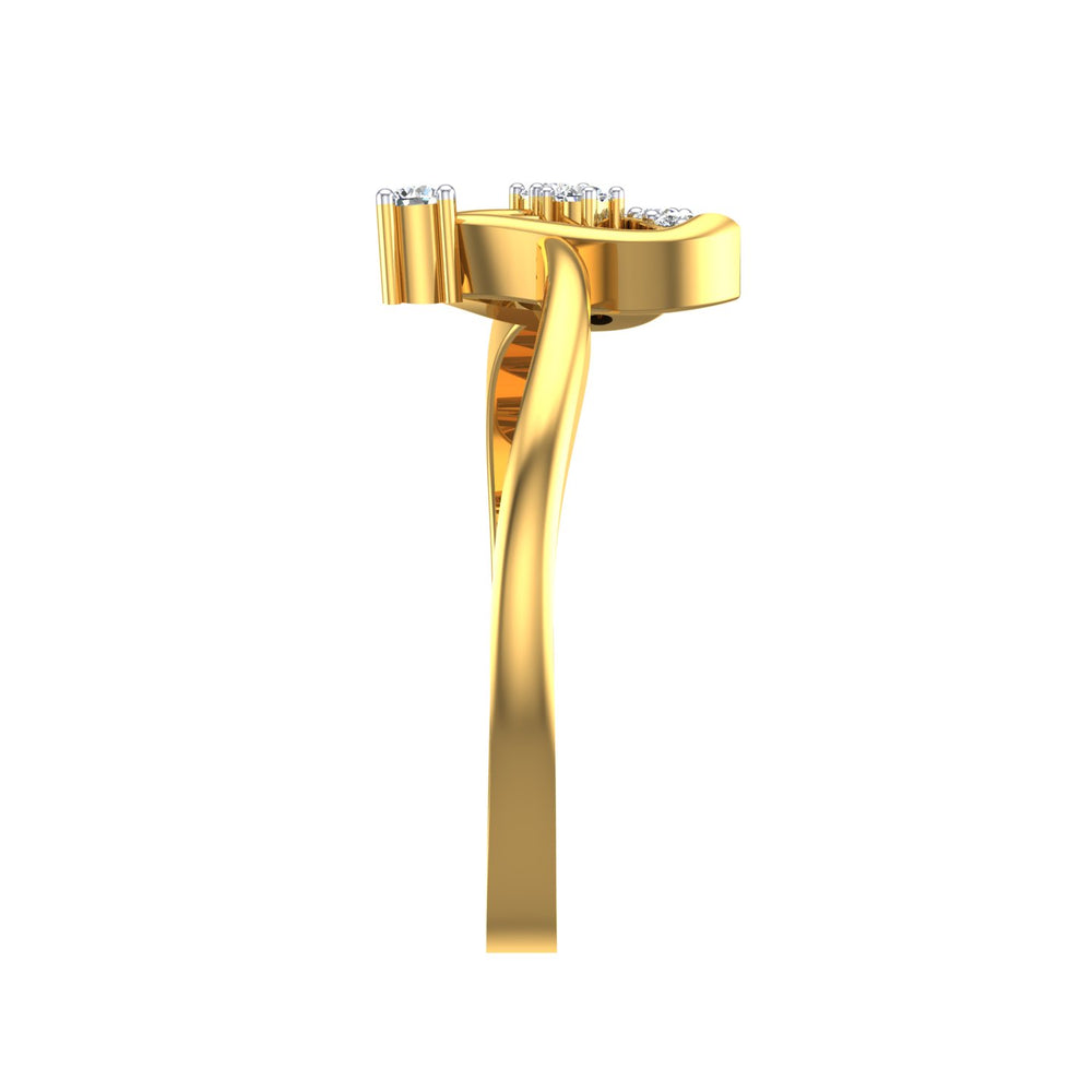 Trinity Bloom Diamond Ring