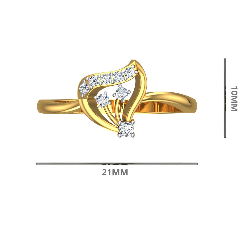 Trinity Bloom Diamond Ring