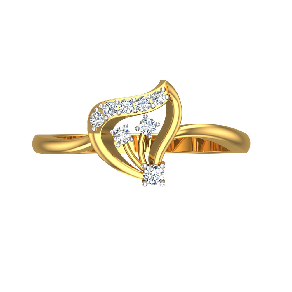Trinity Bloom Diamond Ring