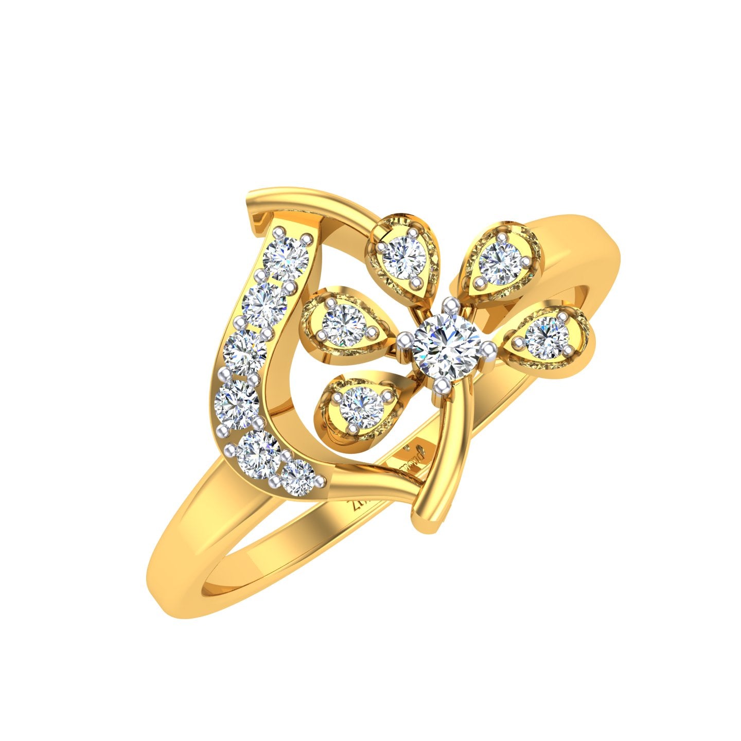 Royal Vine Blossom Ring