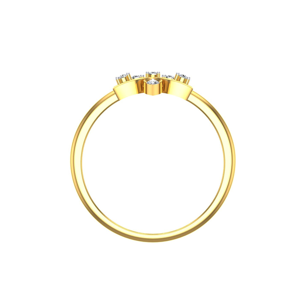 Diamond Blossom Vine Ring