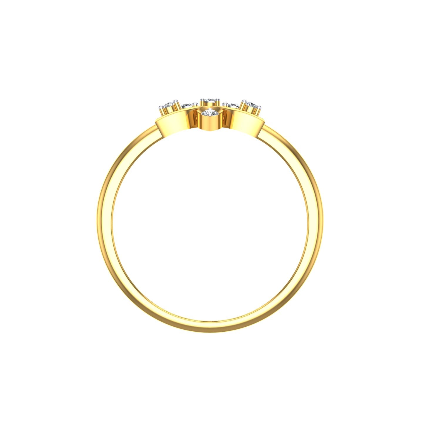 Diamond Blossom Vine Ring