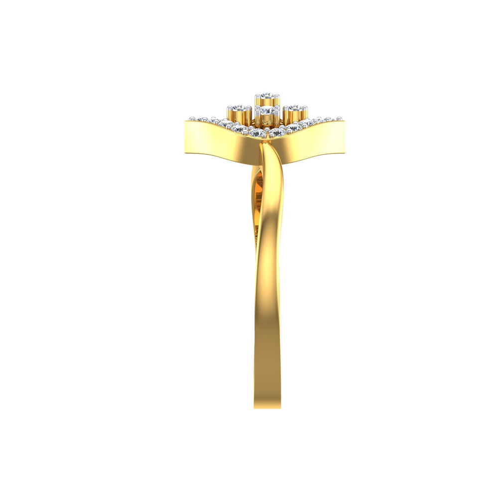 Regal Blossom Frame Ring