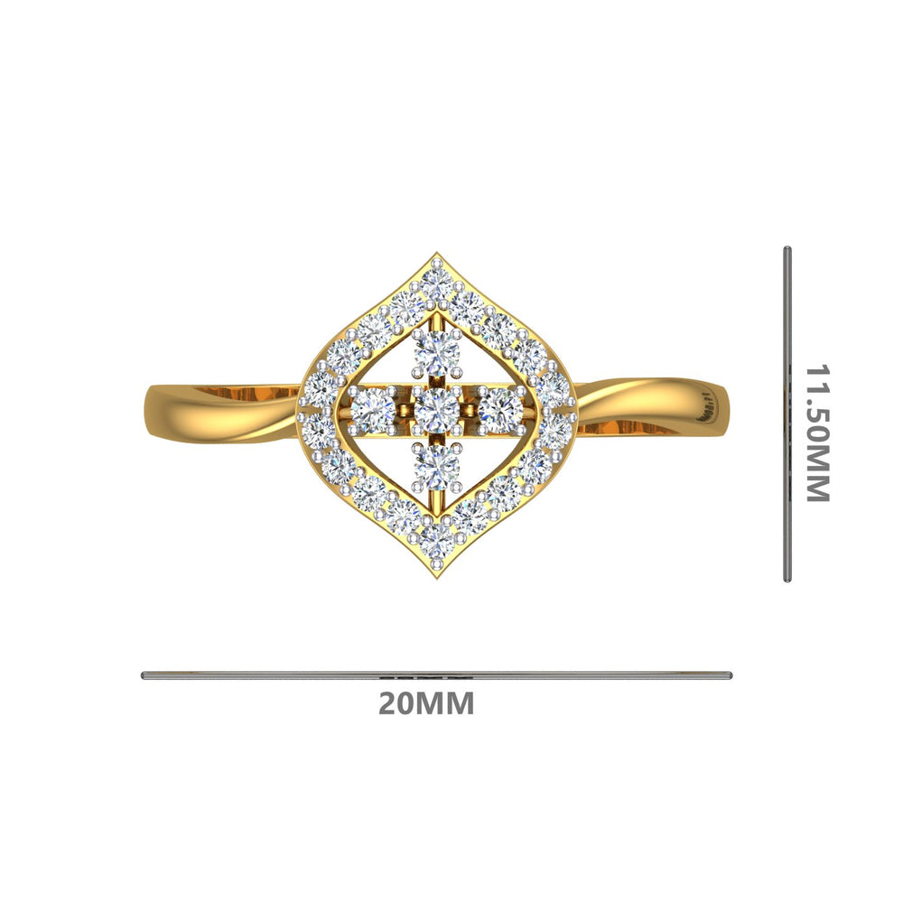 Regal Blossom Frame Ring