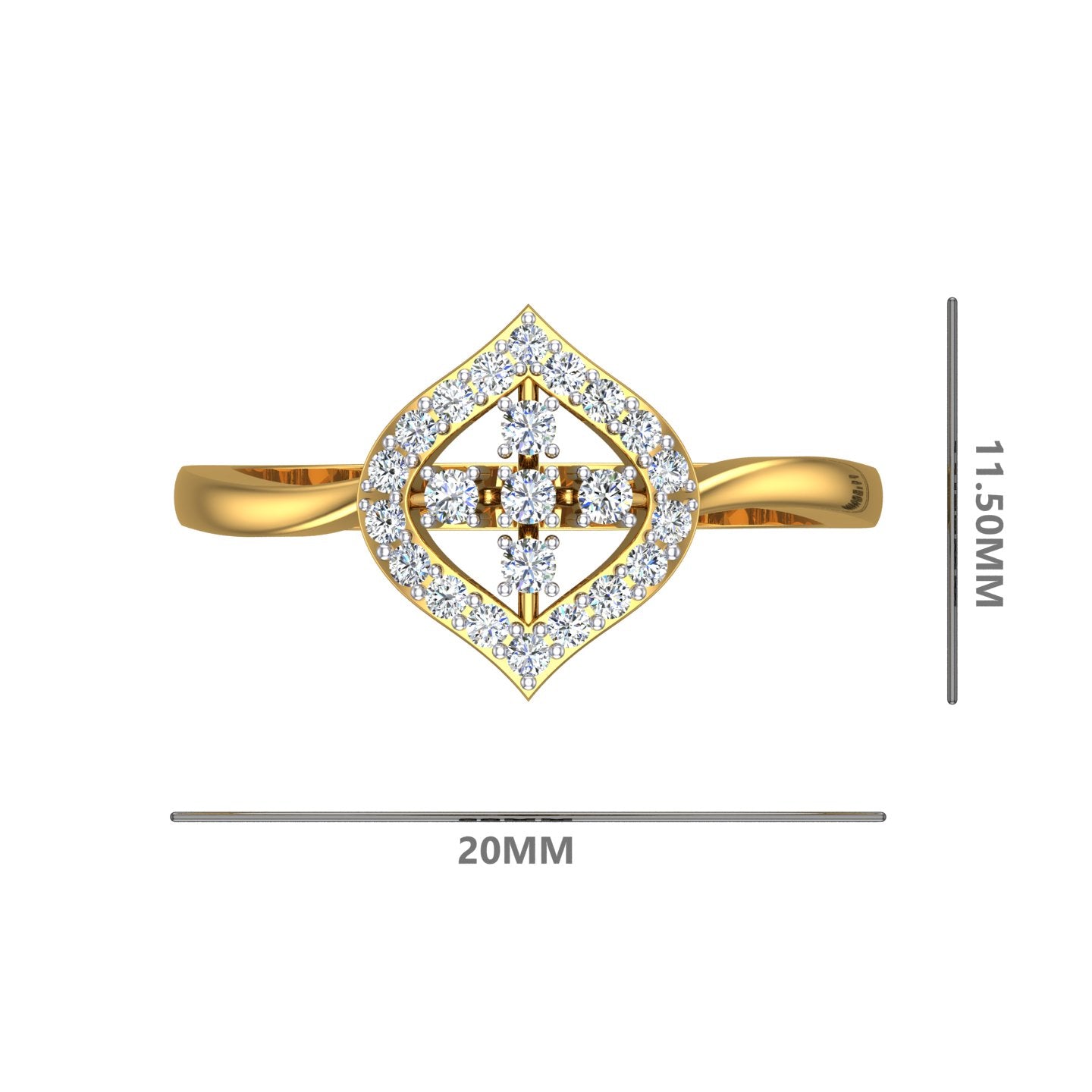 Regal Blossom Frame Ring