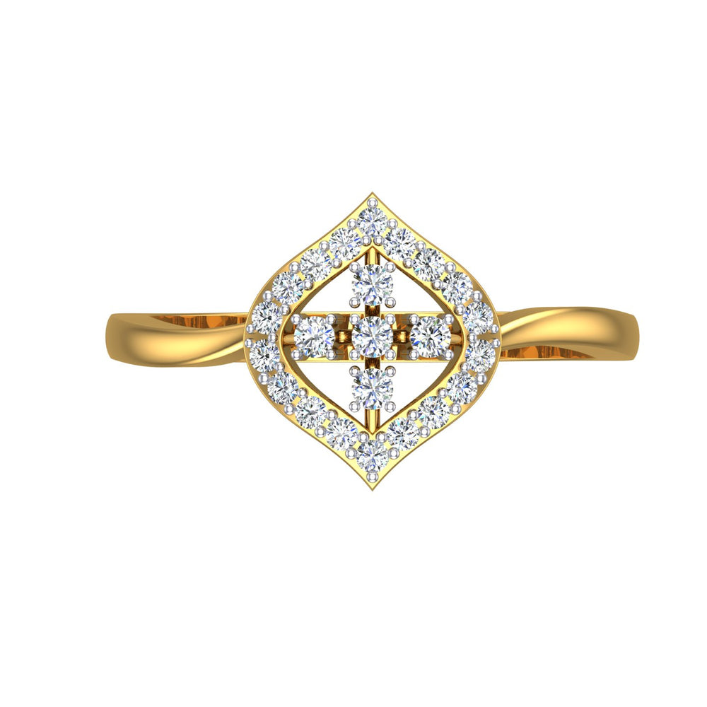 Regal Blossom Frame Ring