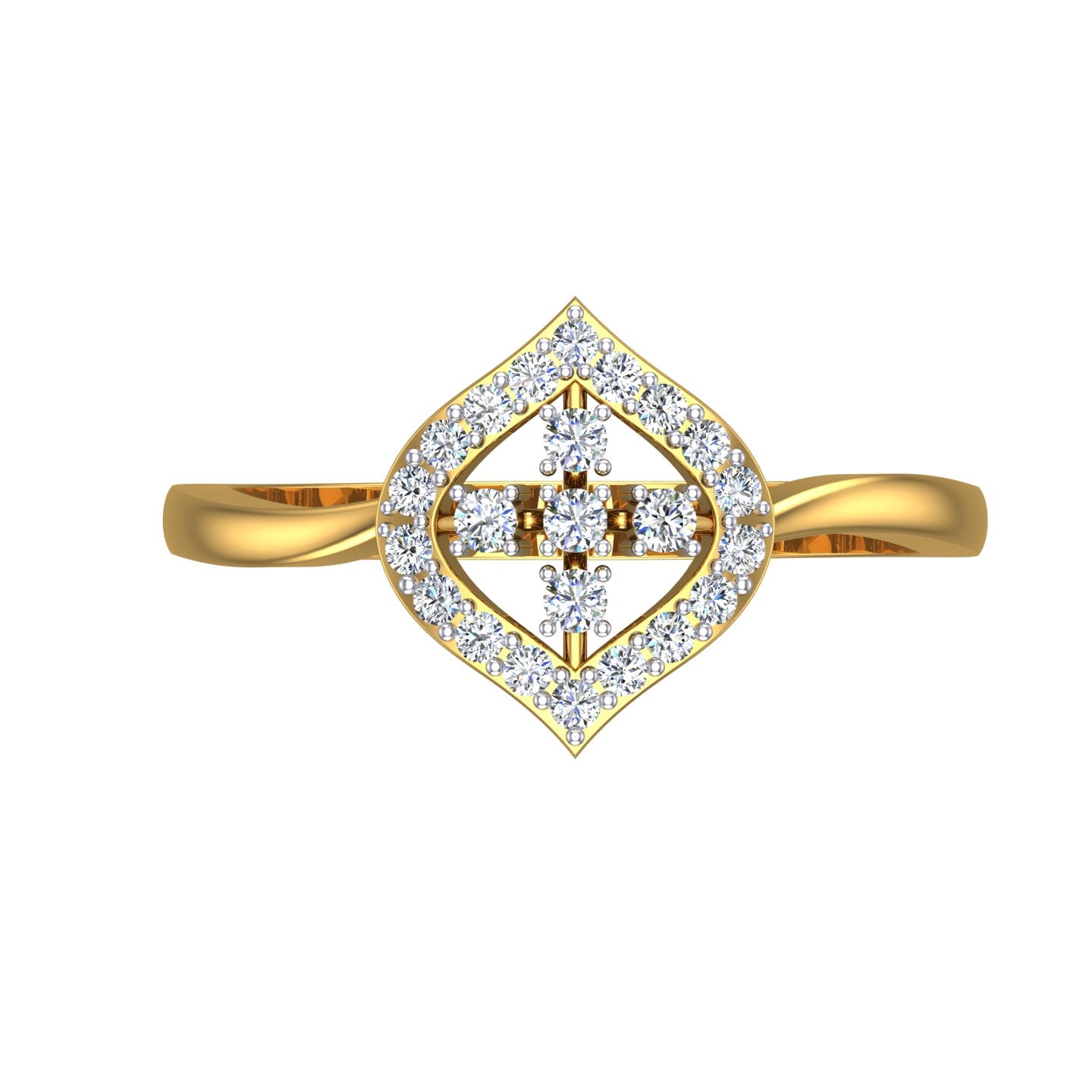 Regal Blossom Frame Ring