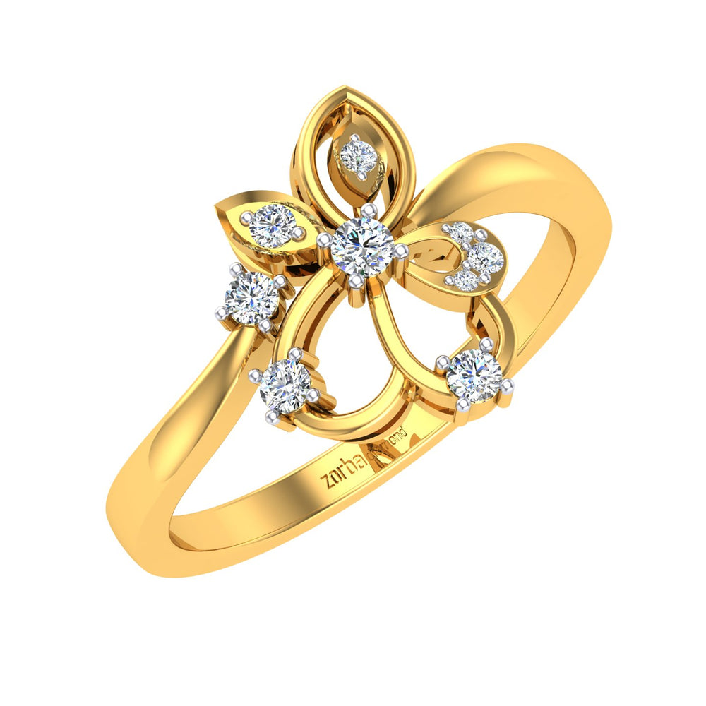 Butterfly Bloom Diamond Ring