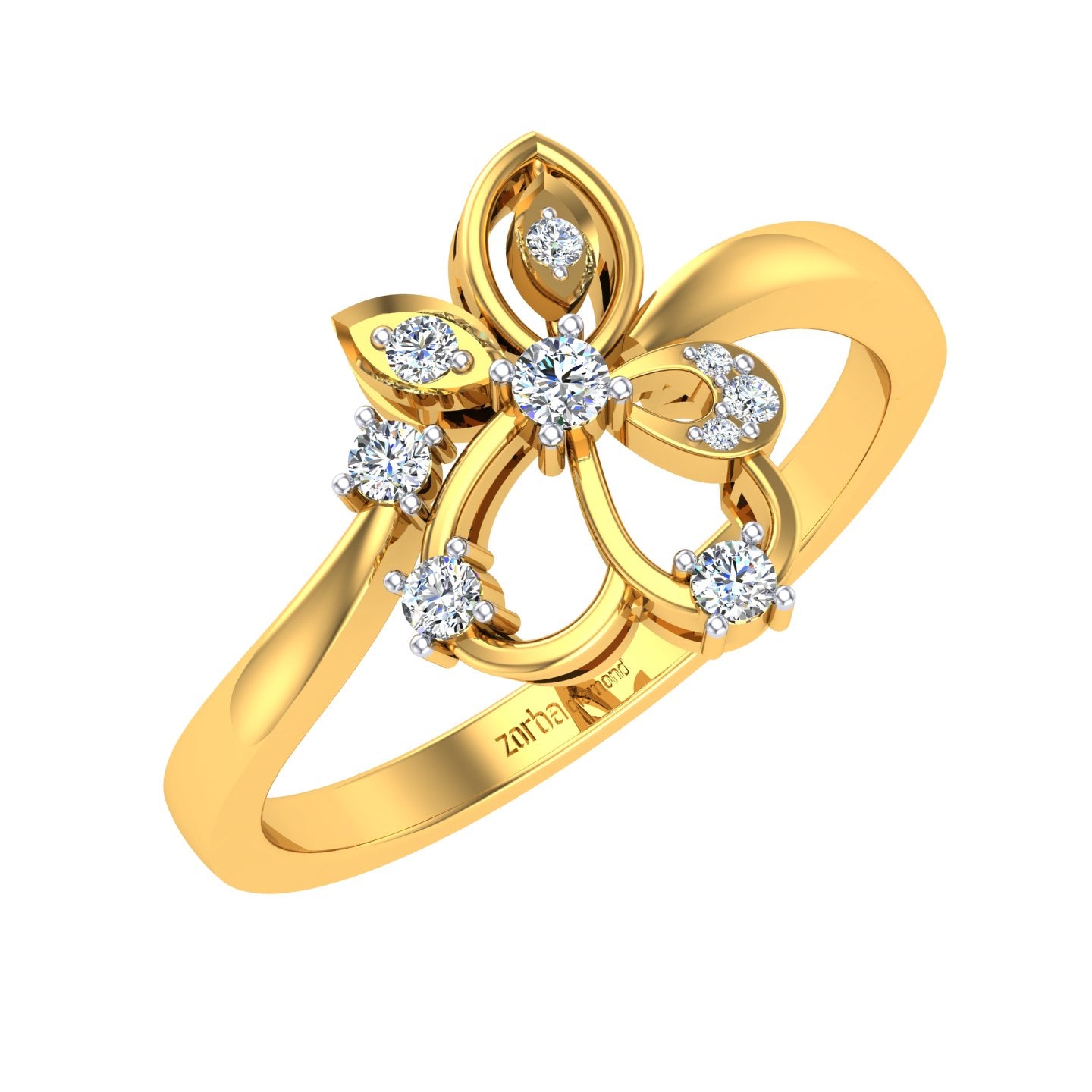 Butterfly Bloom Diamond Ring